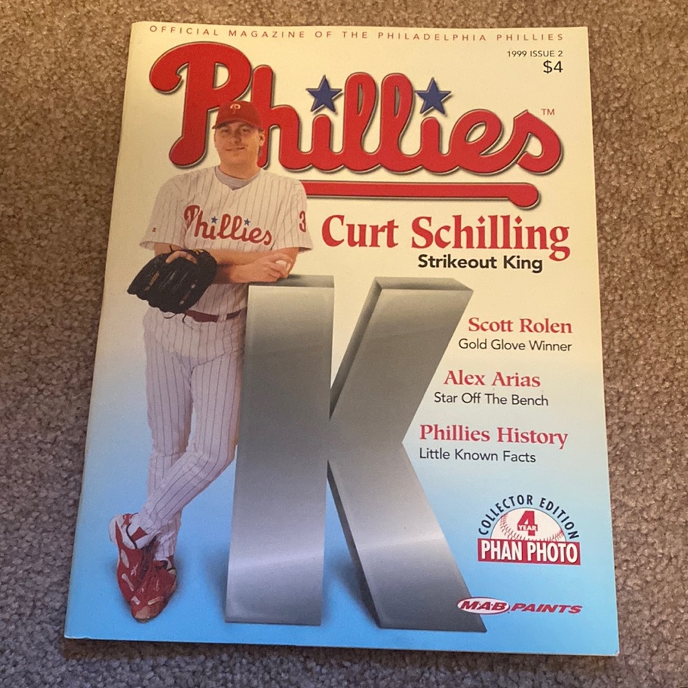 1999 Curt Shilling cover Phillies magazine